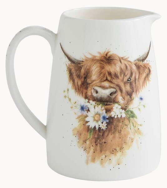 Džbánek z kostního porcelánu Highland Cow