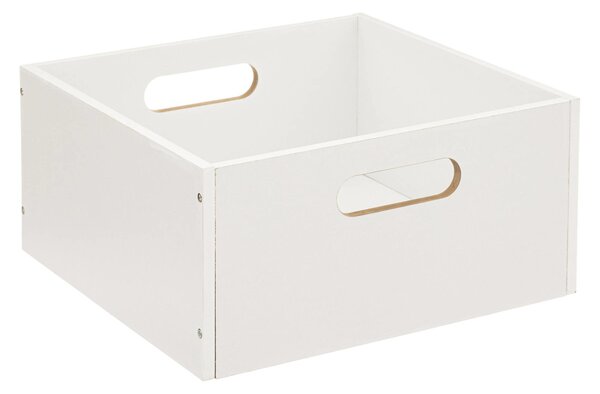 Úložný box, MDF, bílý, 31 x 15 cm