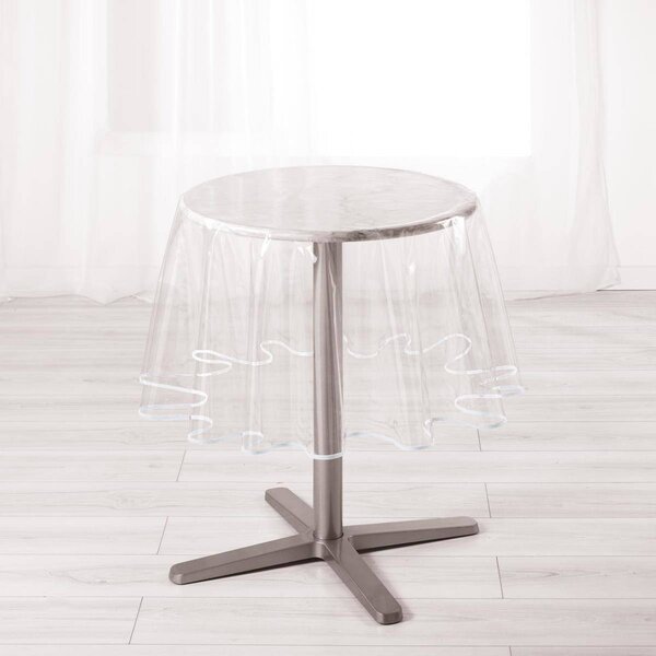 Voskovaný ubrus, transparentní O 180 cm
