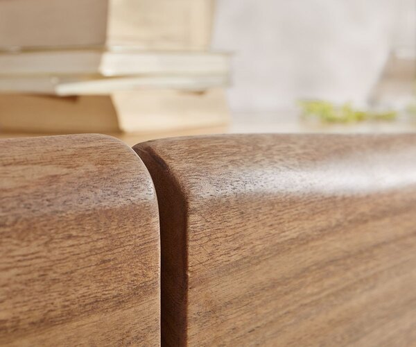 DELIFE Komoda Live-Edge 147 cm akácie přírodní 3 dvířka 3 zásuvky