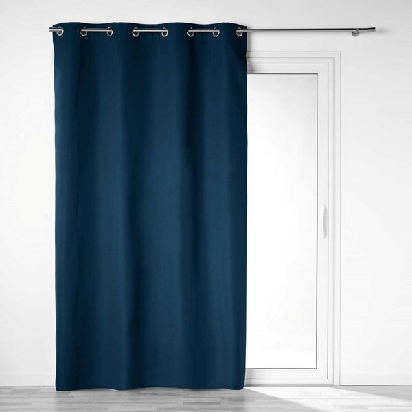 Závěs do obývacího pokoje OBSCURE, BLACKOUT, 140 x 260 cm, tmavě modrý