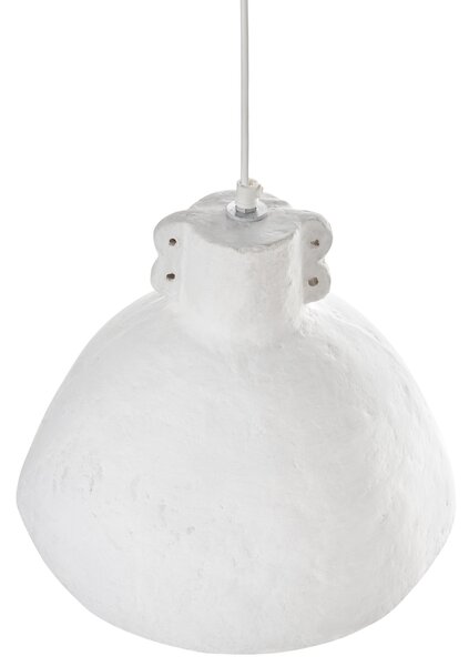 Závěsná lampa MIGUELETE Papírmaš Bílá