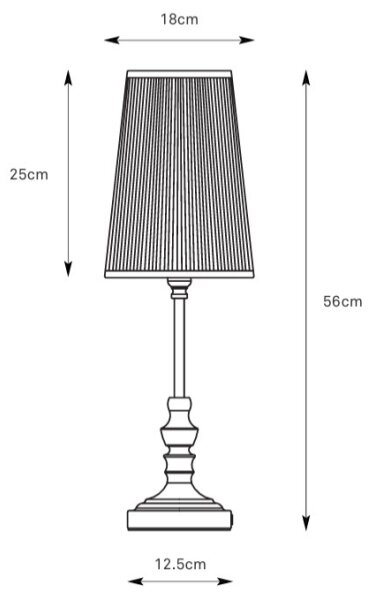 Markslöjd 108969 - Stolní lampa NOBLE 1xE14/40W/230V 56 cm bílá/mosaz