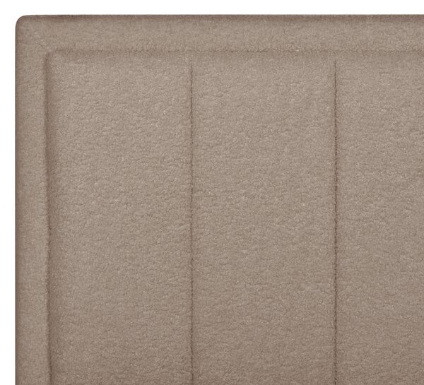 Postel s úložným prostorem Buklé MONTLAUR 140 x 200 cm Taupe