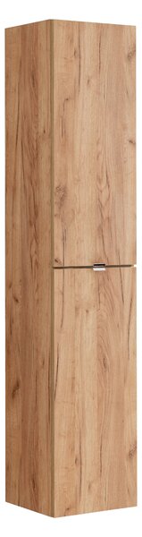 Comad Doplňková koupelnová skříňka vysoká Capri Oak 35 dub zlatý craft
