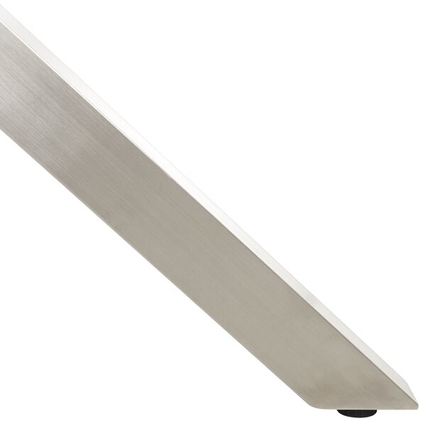 Zahradní jídelní stůl MALETTO 120 cm 120 cm Sklo Stříbrná