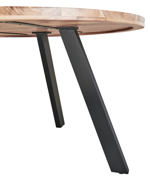JÍDELNÍ STŮL, akácie, přírodní barvy, 130/130/76 cm P & B - Jídelní stoly, Online Only
