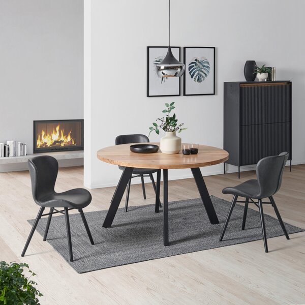 JÍDELNÍ STŮL, akácie, přírodní barvy, 130/130/76 cm P & B - Jídelní stoly, Online Only