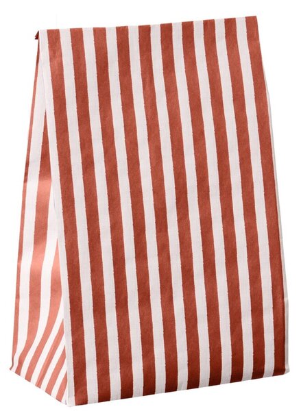 Ib Laursen Papírový sáček Wide Red Stripes - M IBL342