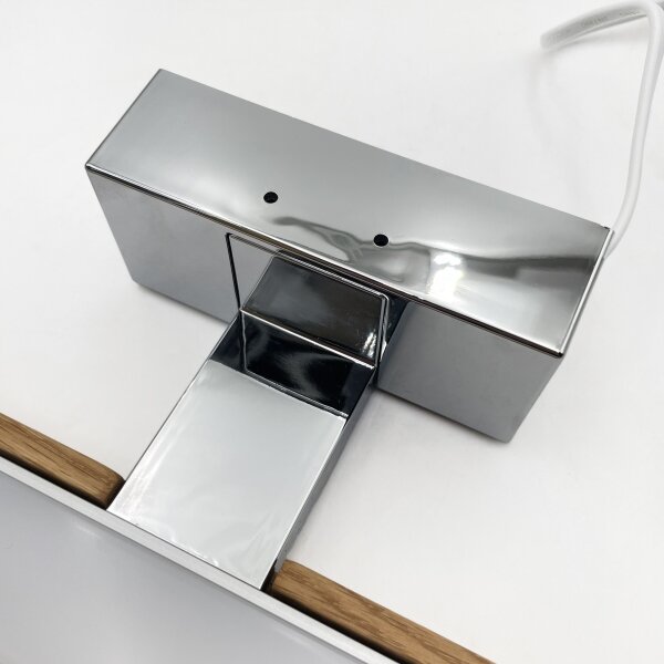 Brilagi-LED Koup osvět zrcadla WOODY MIRROR 3v1 LED/8W/230V 40 cm IP44 chrom/dub