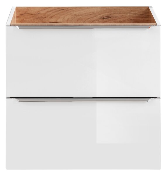 Comad Koupelnová skříňka pod umyvadlo Capri White 60 bílá/dub zlatý craft