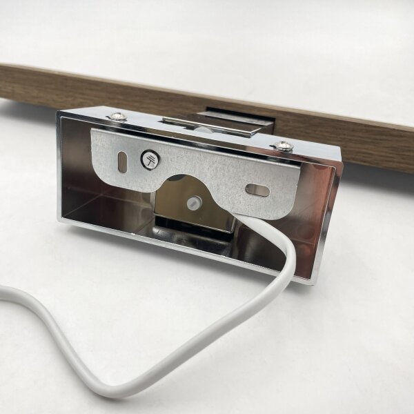 Brilagi-LED Koup osvět zrcad WOODY MIRROR 3v1 LED/8W/230V IP44 chrom/dub ořech