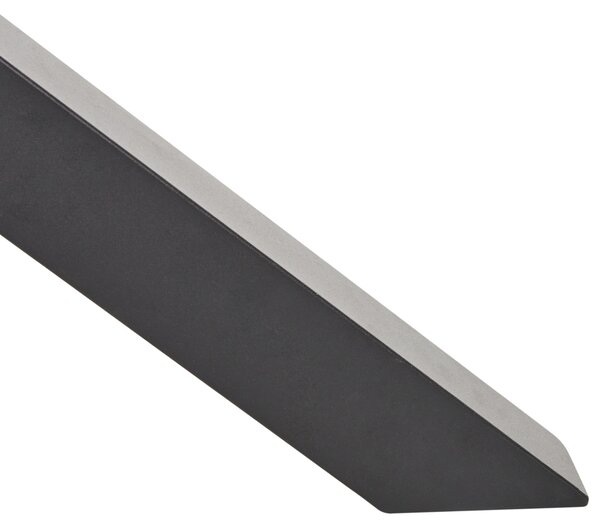 Zahradní jídelní stůl MALETTO 120 cm 120 cm Sklo Černá