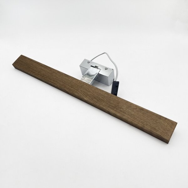 Brilagi -LED Koup osvět zrcad WOODY MIRROR 3v1 LED/12W/230V IP44 chrom/dub ořech
