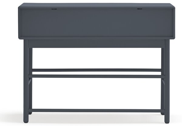 Antracitově šedý lakovaný toaletní stolek Teulat Corvo 120 x 35 cm