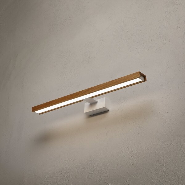 Brilagi - LED Koup osvět zrcadla 3v1 WOODY MIRROR LED/12W/230V IP44 bílá/dub