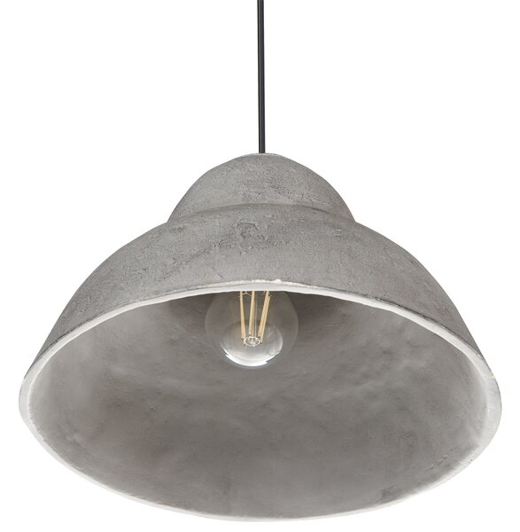 Závěsná lampa KABALEBO Papírmaš Šedá