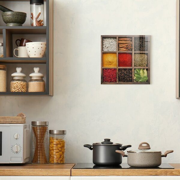 Skleněný obraz 30x30 cm Spices Box – Styler
