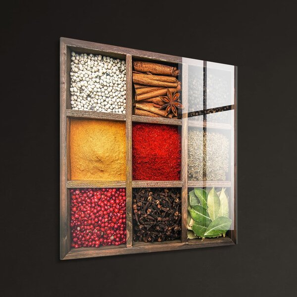 Skleněný obraz 30x30 cm Spices Box – Styler