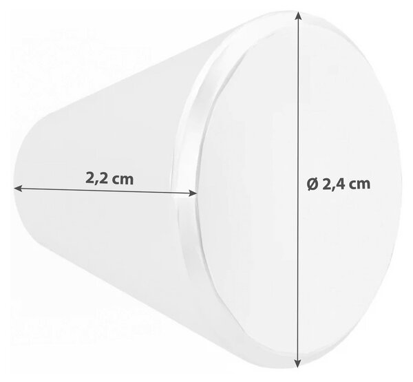 ÚCHYTKA NA NÁBYTEK, barvy hliníku, 2,4/2,4/2,2 cm Hom`in - Šatní skříně