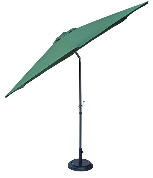 Slunečník SAUL zelený naklápěcí 300cm Exteriér | Zahradní stínění | Slunečníky