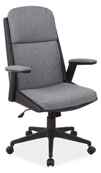 Signal Kancelářská židle Q-333 sivý materiál/černá eko kůže