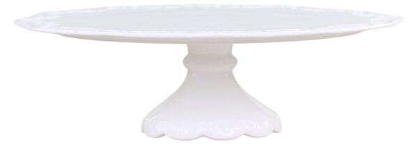 Porcelánový podnos dortový bílý Provence 28 cm (Chic Antique)