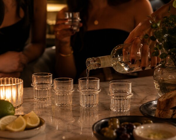 Ichendorf Milano designové sklenice na pálenku Transit Shot Glass