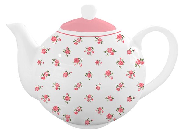 Porcelánová čajová konvice bílá Holly 1000 ml (ISABELLE ROSE)