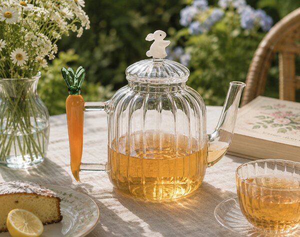 Ichendorf Milano designové konvice Teapot Optic Carrot and White Rabbit