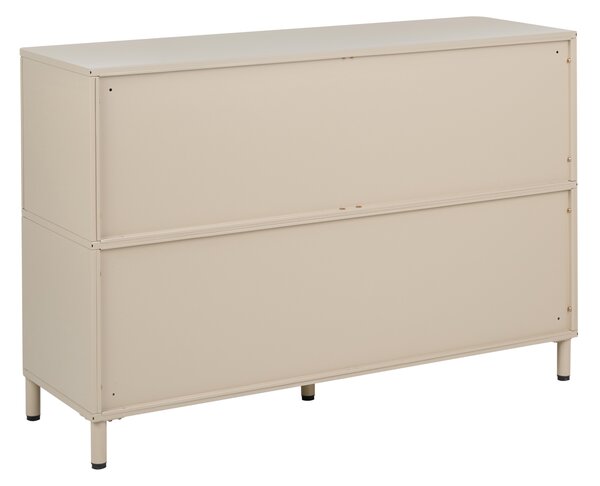 Komoda se 3 dvířky OMBURA Kov Béžová