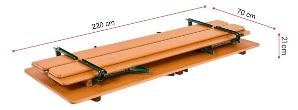 Hawaj Pivní set 220 x 70 x 25 s opěrkou