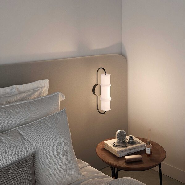 Aromas Canna LED nástěnné svítidlo Černá matná