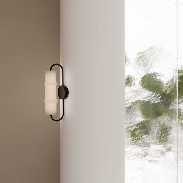 Aromas Canna LED nástěnné svítidlo Černá matná
