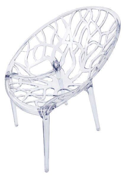 TENTino Designová židle CRYSTAL TRANSPARENT