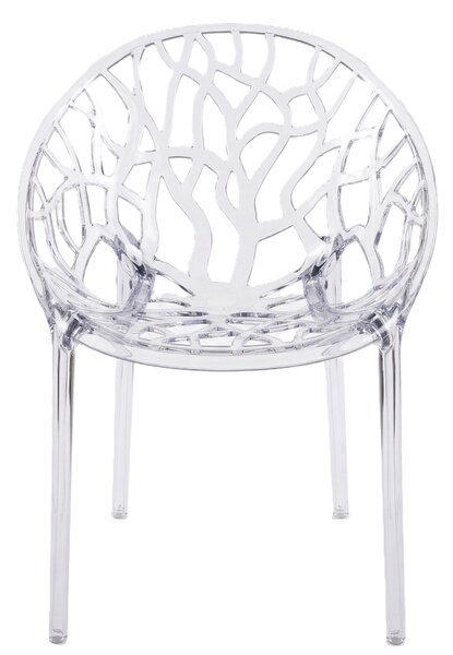 TENTino Designová židle CRYSTAL TRANSPARENT