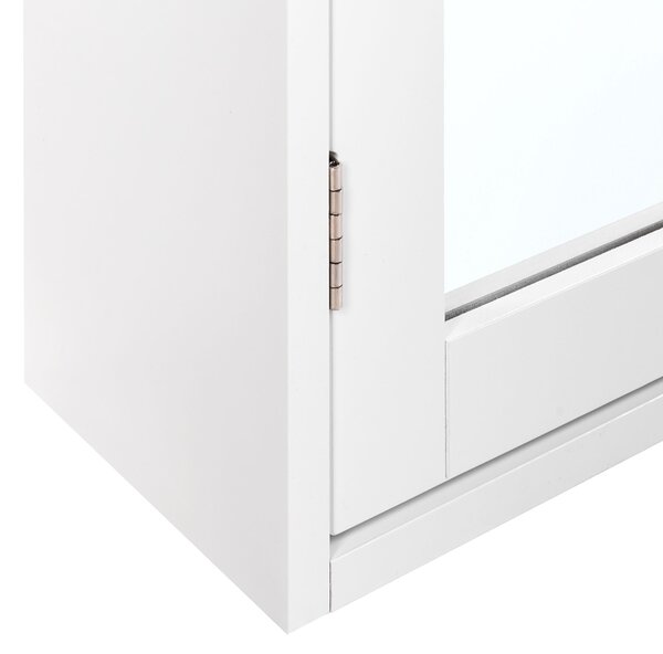 Nástěnná zrcadlová skříňka do koupelny ALAMOS 65 cm 60 cm Bílá