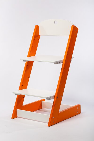 Lucas Wood Style rostoucí židle ALFA III - oranžová/bílá