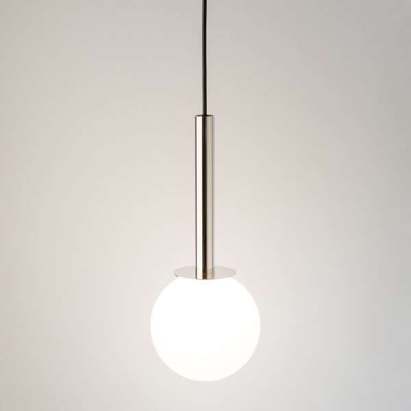 Lustr na lanku DAISY 1xG9/12W/230V pr. 14 cm lesklý chrom/černá/bílá