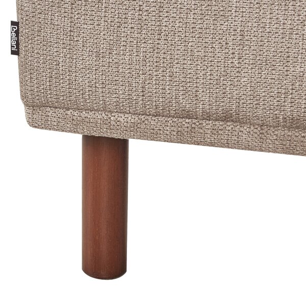 Rohová pohovka 3místná HOLT Tkanina Taupe Levá