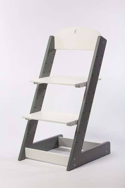 Lucas Wood Style rostoucí židle ALFA III - šedá/bílá