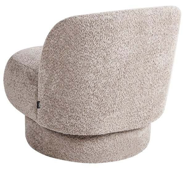Otočné křeslo AYLO Buklé Taupe
