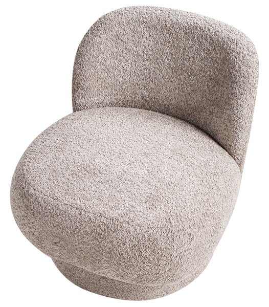 Otočné křeslo AYLO Buklé Taupe