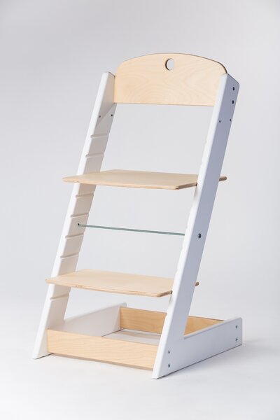 Lucas Wood Style rostoucí židle ALFA III - bílá/přírodní