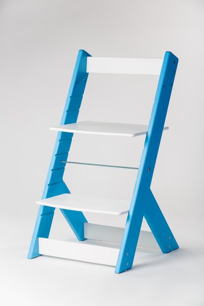 Lucas Wood Style rostoucí židle OMEGA I - PRIME modrá/bílá