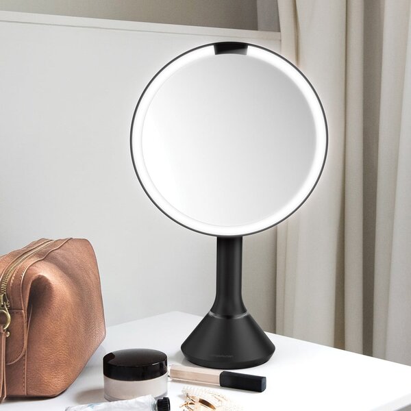 Kosmetické zvětšovací zrcadlo s osvětlením (5x) ø 20 cm Sensor – simplehuman