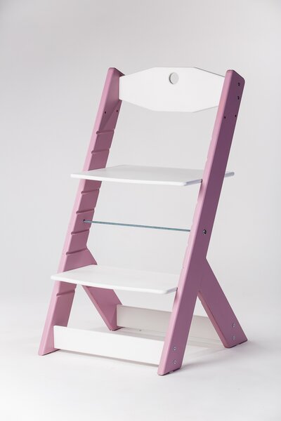 Lucas Wood Style rostoucí židle OMEGA II - PRIME lila/bílá