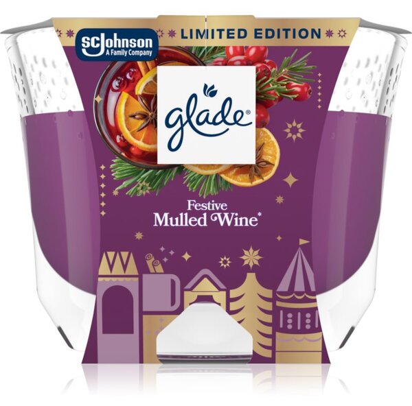 GLADE Festive Mulled Wine vonná svíčka 204 g