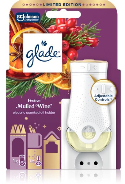 GLADE Festive Mulled Wine elektrický osvěžovač vzduchu 20 ml