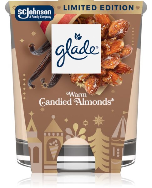 GLADE Warm Candied Almonds vonná svíčka 112 g
